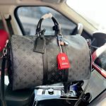 Louis Vuitton Keepall Bandoulière 50 Monogram Eclipse Canvas Black And Grey 45cm M45392 - Image 3