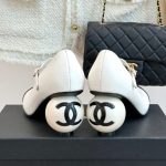 Chanel Mary Janes Patent And Imitation Pearls White Black G46775 B22202 U4186 - Image 7