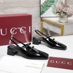 Gucci Women Pump With Double G Black Leather 832474 Bnc80 1000 - Image 4