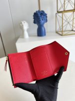 Louis Vuitton Victorine Wallet Damier Canvas Red 12Cm N41659 - Image 7