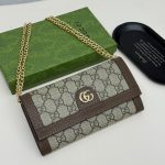 Gucci Ophidia Chain Wallet Beige Gg Supreme Canvas 19Cm 772309K9Gsg8367 - Image 3