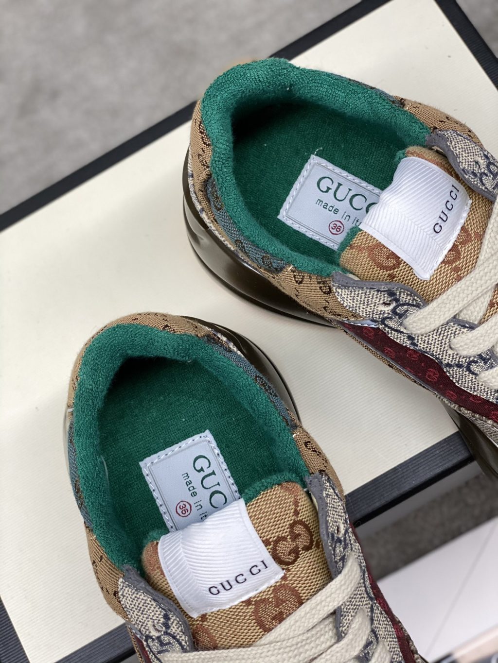 Gucci Women'S Gg Rhyton Sneaker ‎619891 99Wg0 6060 - Image 3