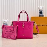 Louis Vuitton Neverfull Bandoulière Inside Out BB Monogram Rose 20Cm M12106 - Image 3