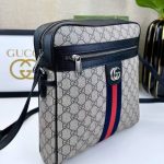 Gucci Ophidia Small Messenger Bag Beige And Blue Gg Supreme 23cm ‎547926 96iwn 4076 - Image 4