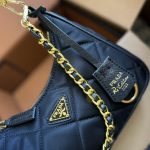 Prada Re Edition 1995 Chaîne Re Nylon Mini Bag Black 22Cm 1Bc204 2Aos F0002 V Qoo - Image 9