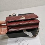 Chanel Wallet On Chain With Diamond Burgundy 20cm Ap4299 B18216 Nzv44 - Image 4