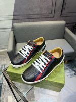 Gucci Boulevard Script Logo Lace Up Sneakers - Image 7