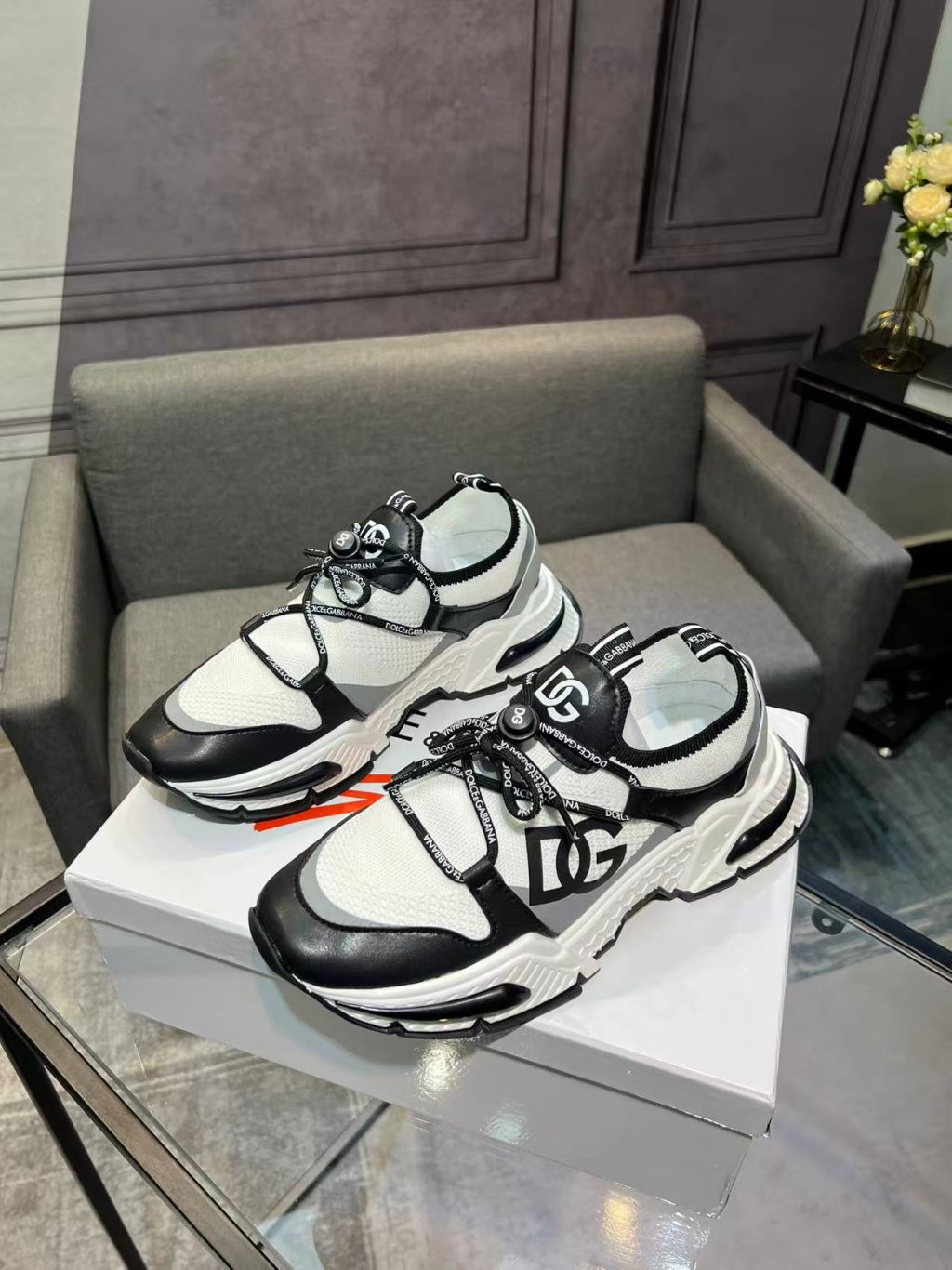 DOLCE & GABBANA Mesh Airmaster sneakers with DG logo - Image 2