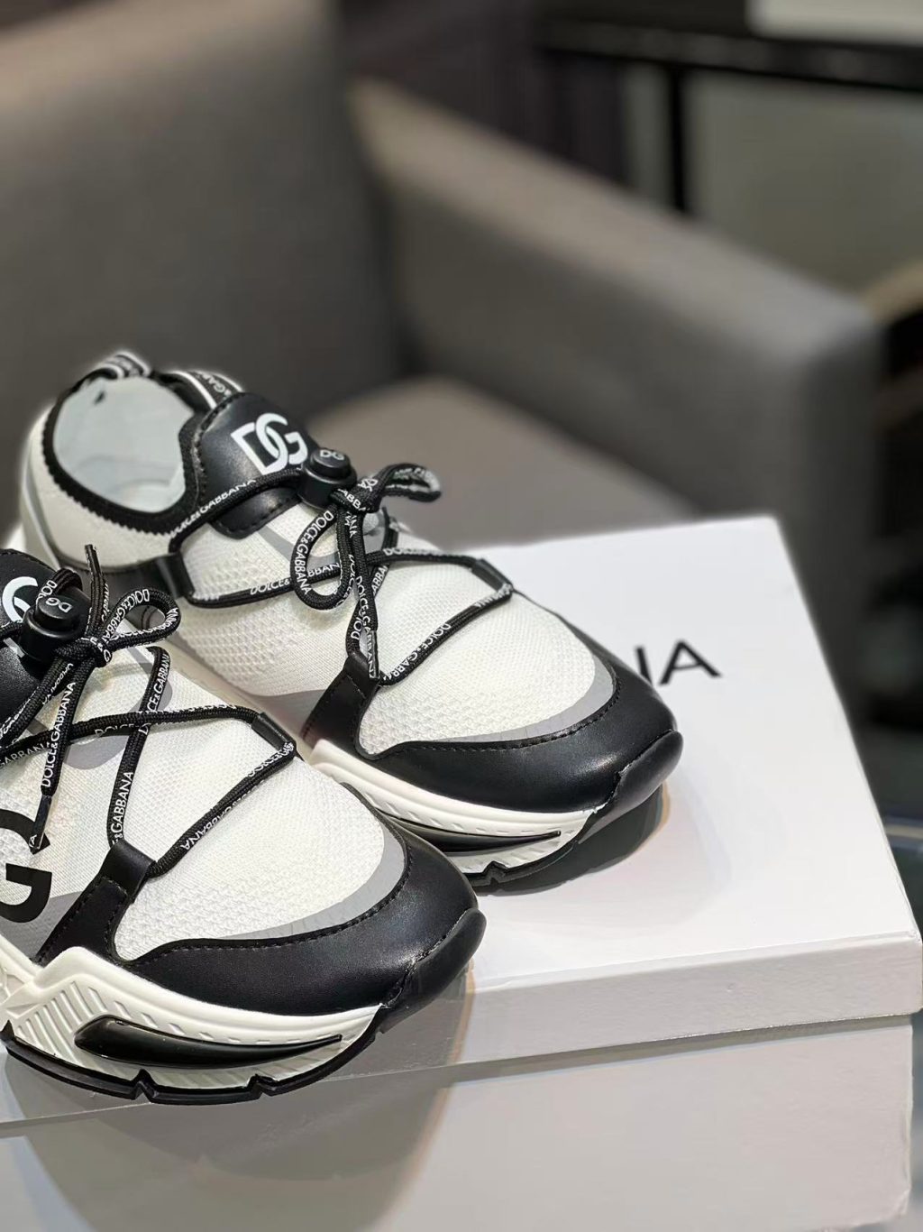 DOLCE & GABBANA Mesh Airmaster sneakers with DG logo - Image 4