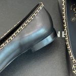 Chanel Ballet Flats Black Leather G46663 B21588 94305 - Image 5