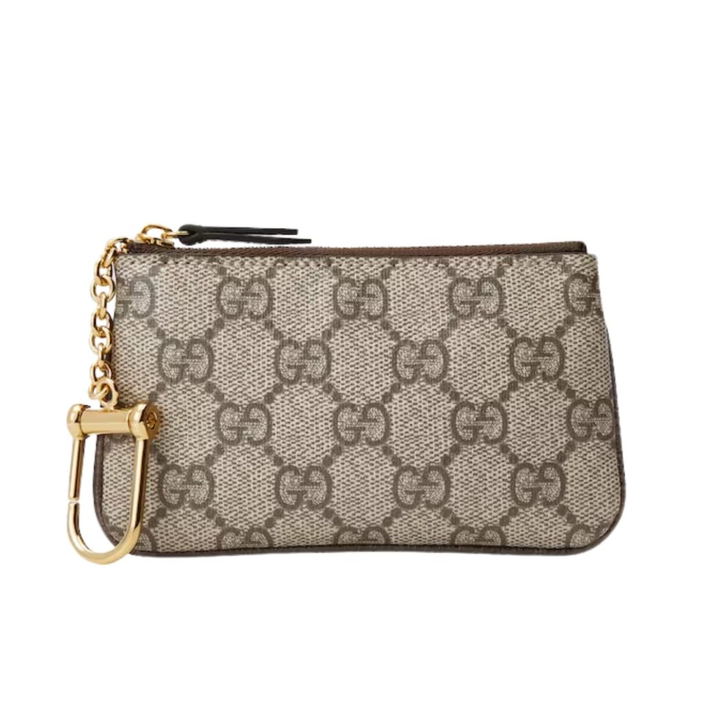 Gucci Gg Supreme Canvas Wallet Ophidia Key Case Beige And Ebony 12.5cm - Image 2