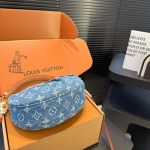 Louis Vuitton Pochette Valley Bag Denim Blue 21Cm M13571 - Image 7