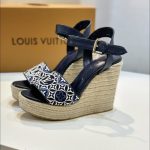 Louis Vuitton Helios Wedge Espadrille Marine 1Ahlkq - Image 6