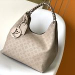Louis Vuitton Beaubourg Hobo MM Bag Galet Gray 32Cm M56084 - Image 3