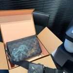 Louis Vuitton Pochette Voyage MM Damier Graphite Stamps Black 27cm N64605 - Image 4