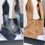 Saint Laurent Leather Shoulder Bag With Padlock Detail Black 27Cm - Image 4