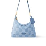 Louis Vuitton Vagabond Hobo Denim Blue 38cm N00202