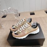 Chanel Sneaker Gold Beige And Black G46609 B21320 U2406 - Image 3