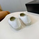 Chanel Ballet Flats Embroidered Fabric And Grosgrain White Black G02819 B21026 U1898 - Image 5