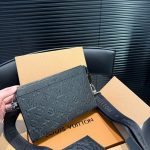 Louis Vuitton Gaston Wearable Wallet Monogram Shadow Black 22Cm M81115 - Image 4