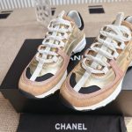 Chanel Sneaker Gold Beige And Black G46609 B21320 U2406 - Image 5