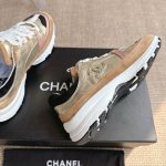 Chanel Sneaker Gold Beige And Black G46609 B21320 U2406 - Image 6
