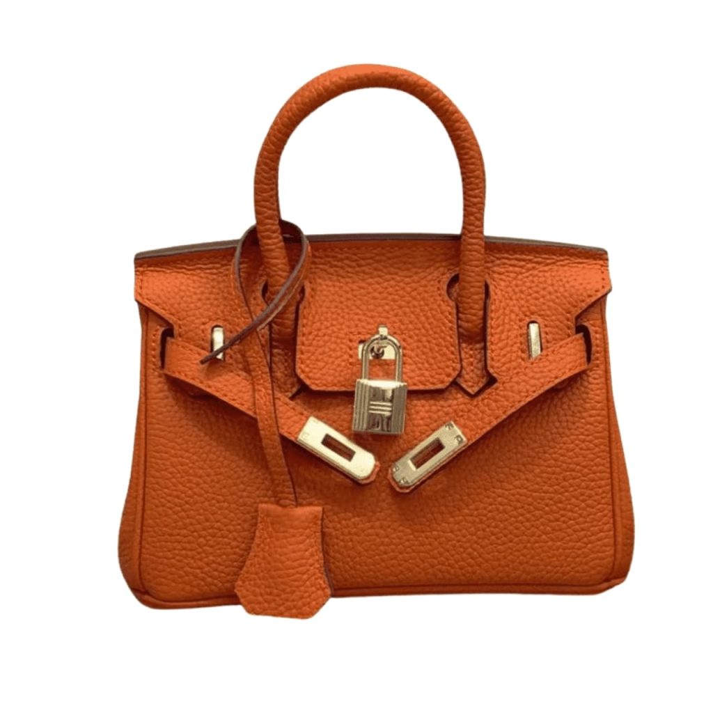 Hermes Birkin Mini Gold Hardware Epsom Orange 20Cm - Image 2