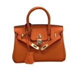 Hermes Birkin Mini Gold Hardware Epsom Orange 20Cm