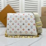 Louis Vuitton Coussin PM Monogram Multicolor Shoulder Bag White 26cm M21209 - Image 3