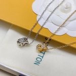 Louis Vuitton Empreinte Pendant Necklace White Gold Q93675 - Image 6