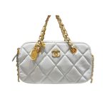 Chanel Matelasse Flap Bag With Chain Mint Blue 20Cm