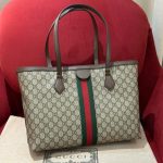 Gucci Ophidia Large Tote Bag Gg Supreme Beige And Dark Brown 38cm 631685 96iwb 8745 - Image 4