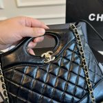 Chanel 31 Bag Leather Black 24Cm - Image 4