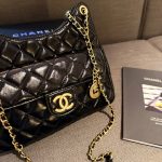 Chanel Small Hobo Bag Gold Black 20cm AS3710 B09746 94305 - Image 5