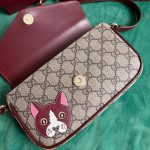 Gucci Gg Mini Shoulder Bag With Cat Detail Beige And Dark Brown 22Cm - Image 5