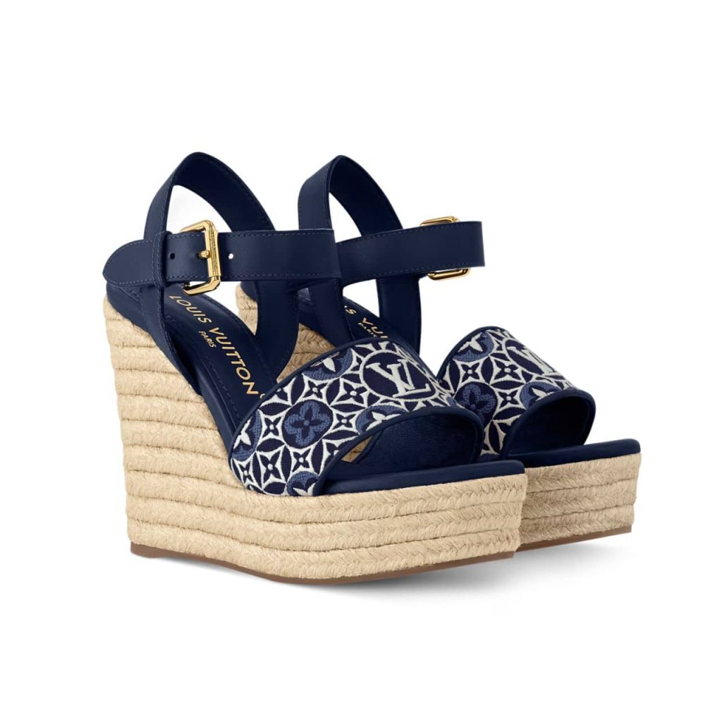Louis Vuitton Helios Wedge Espadrille Marine 1Ahlkq - Image 2
