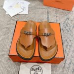 Hermes Empire Sandal Marron Glaise H221074Z 1V360 - Image 3
