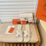 Hermes Oran Sandals Full White - Image 6