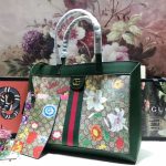 Gucci Ophidia GG Flora Medium Tote Green 44cm - Image 3