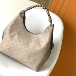 Louis Vuitton Beaubourg Hobo MM Bag Galet Gray 32Cm M56084 - Image 5