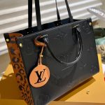 Louis Vuitton Onthego MM Wilde At Heart Bag Black 35Cm M58522 - Image 3