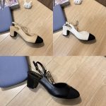 Chanel Slingbacks Goatskin &Amp; Grosgrain White - Image 3