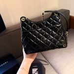 Chanel Small Hobo Bag Gold Black 20cm AS3710 B09746 94305 - Image 10