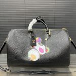 Louis Vuitton X Takashi Murakami Keepall Black 45Cm M13761 - Image 8