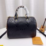 Louis Vuitton Speedy Bandouliere Bag Wild At Heart Monogram Empreinte Giant Black 26cm - Image 7
