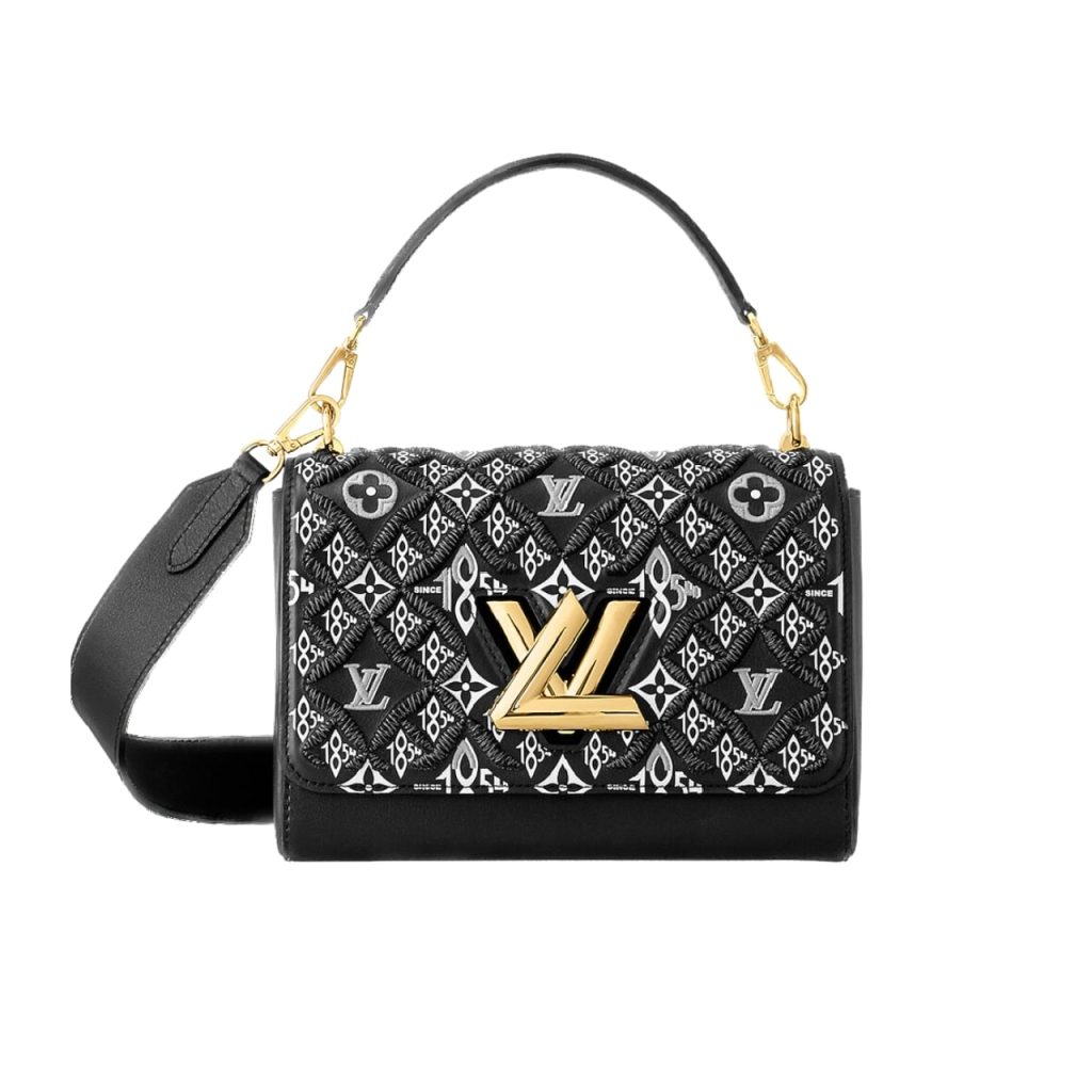 Louis Vuitton Twist MM Monogram Jacquard Black 23Cm - Image 2