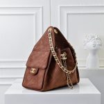 Chanel 25 Small Handbag Gold Tone Metal Brown 26Cm As5293 B18799 U3950 - Image 4