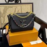 Louis Vuitton X Takashi Murakami Lv Twist MM Slim Bag Black 23cm M13243 - Image 3