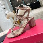 Valentino Garavani Rockstud Ankle Strap Sandal Beige 5W2S0491Vbp P45 - Image 6