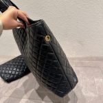Saint Laurent Icare Shopping Bag In Quilted Gold Hardware Black 40Cm - Image 4